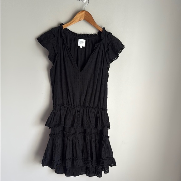 Misa Los Angeles Lilian Mini Dress Black Large - Picture 2 of 12